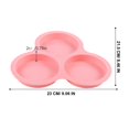 thumbnail image 4 of 3 Cavity Reusable Silicone Egg Pan Mold for Air Fryer Microwave and Oven ,Pink, 4 of 8