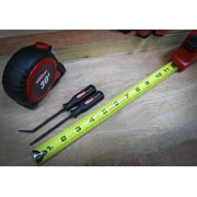 Hyper Tough Mini Handled Steel Pry Bar Set with Straight and Curved Blades