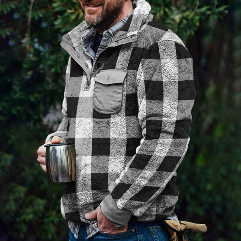 Plaid clearance sweater mens