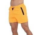 thumbnail image 2 of Men's Athletic Shorts 5" Inseam with Zipper Pockets Quick Dry Running Training Short Pants, Mid-Thigh Performance Workout Shorts for Basketball & Hiking, 2 of 5