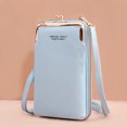 thumbnail image 1 of Typpkmm Small Crossbody Bag, Mini Leather Shoulder Purse for Women, Matte Finish, SKY BLUE, 1 of 7