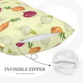 thumbnail image 2 of Plush Throw Pillow Covers, Onion Pattern colorful Pillow Cases with Invisible Zipper, Breathable Microfiber Pillow Cases Standard Size for Sleeping Bedroom Sofa Living Room 16x24, 2 of 5