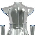 thumbnail image 4 of QQAMB Alien Costume for Girls Shiny Metallic Cap Sleeve Pleated Casual Dress Theme Party Fancy Dress, 4 of 6