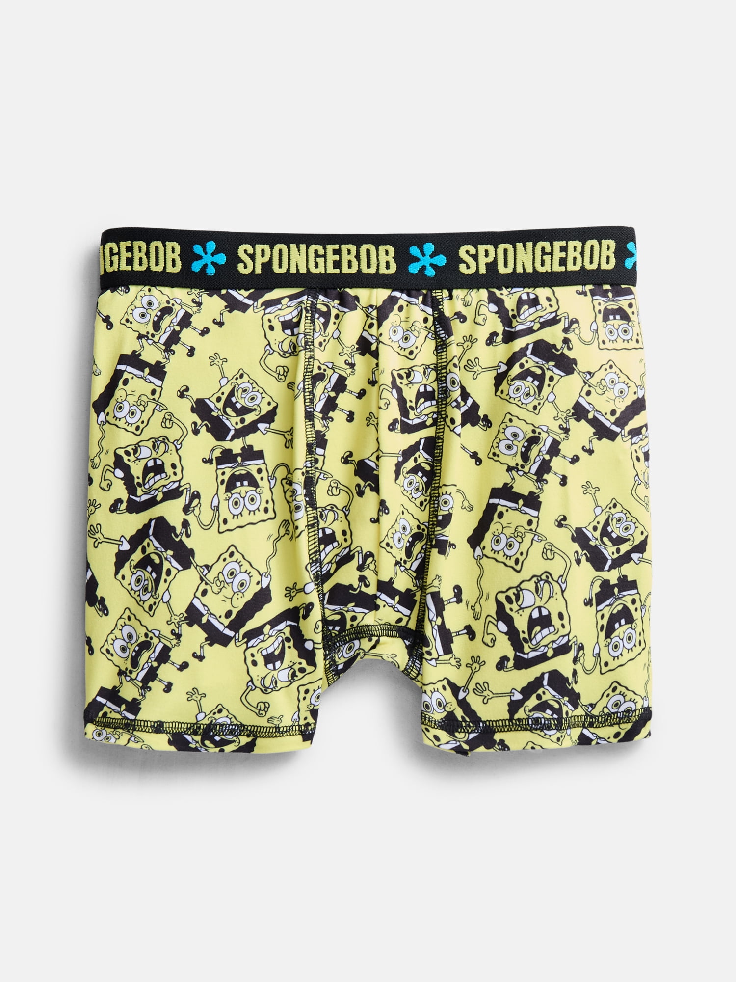 SpongeBob SquarePants Boy's Boxer Briefs, 4-Pack