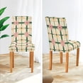 thumbnail image 3 of Yayeee 4 Pack Dining Chair Covers Stretch Parson Chairs Slipcovers Seat Protector, Retro Green Stars, 3 of 6
