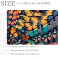 thumbnail image 2 of Seamless Colorful Butterflies Pattern Entryway Rug, 2x3 Area Rug Indoor Door Mat Non-slip Washable Floor Carpet Rug for Bedroom Office Dining Room Bathroom, 2 of 7