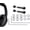 Black, variant on SOULWIT Metal Swivel Pins Replacement Parts Kit for Bose QuietComfort 35/QC35/QC35 II/QC45/QuietComfort SE (QC SE)/New Quiet Comfort Wireless Headphones, Hinge Screws Accessories and Gasket (Black)