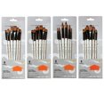 thumbnail image 2 of Pinceles de pintura de acuarela diferentes formas de pelo de nailon mango de madera pincel de pintura suministros de arte 6 Piezas Inevent WJU1481-03, 2 of 7