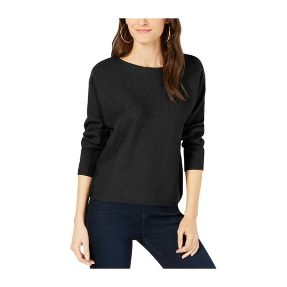 I-N-C Womens Dolman Pullover Sweater black XL