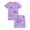 Purple Bow, variant on Snug-Fitting Pajamas for Boys – Summer Modal Fiber Toddler/Little PJs Basketball Soccer Jammies Size 3T