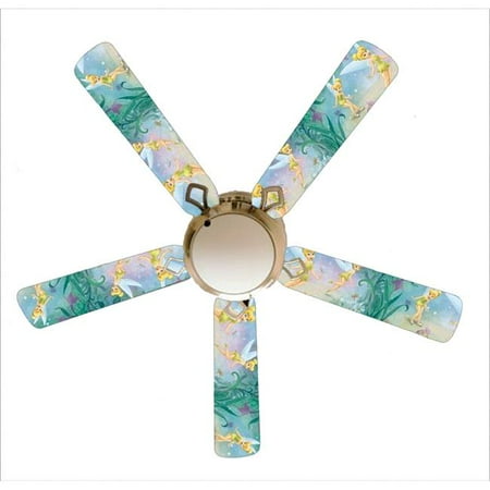 888 Cool Fans F52 0001034 52 In Fairy Tinkerbell 5 Blades White