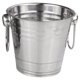 thumbnail image 5 of Cubo de hielo portátil de acero inoxidable para enfriar vino y cerveza con asa, 5 of 5