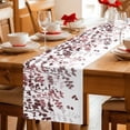 thumbnail image 5 of Leaves Table Runner 72 Inches, Pink Brown Summer Botanical Bed Runner Dresser Scarves Tabletop for Indoor Outdoor Parties/Ceremony/Banquet, 14" x 72", 5 of 8