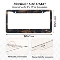 thumbnail image 7 of Aluminum License Plate Frame 2 Pack Car Exterior Accessory Car Tag Holder for Front Rear Plates Cars Decor Mushrooms and Plants Pattern, 7 of 7