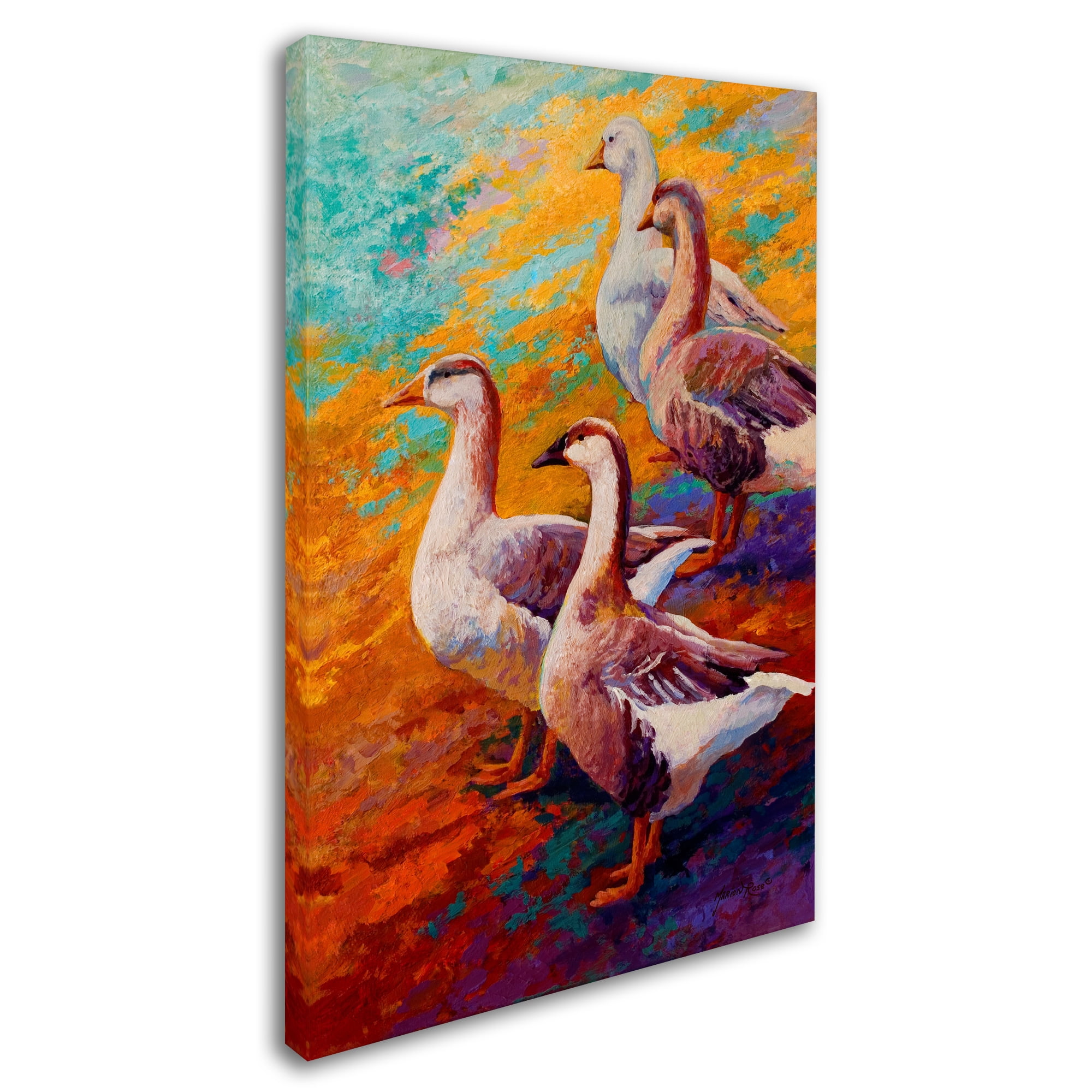 Marion Rose 'Gaggle Of 2' Canvas Art