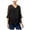 Black - deepblack, variant on Style & Co. Womens Ruffled Knit Blouse, Black, Petite, PS