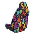 thumbnail image 2 of Daiia Colorful Cats Printed Car Seat Cover - Waterproof & Sweatproof - Universal Fit, Machine Washable, Non-Slip - Seat Protector for Car, Truck, SUV, Van (1 Pack), 2 of 5