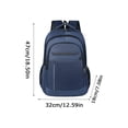 thumbnail image 3 of 1Pc Business Laptop Backpack - Large Capacity Multi Compartment Rucksack for Teen Girls, Aesthetic Commute Travel Daypack for Back To School Daily Outdoor Use, Black, 3 of 6