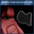 thumbnail image 2 of Unique Bargains Car Neck Pillow Bone Shaped Car Seat Headrest Pillow Universal for Neck Memory Foam Black White 1 Pc, 2 of 6