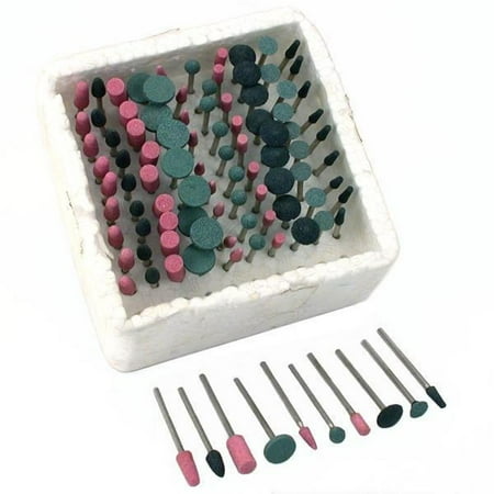 

100 Pc Mounted Grinding Stones Lapidary Fits Dremel