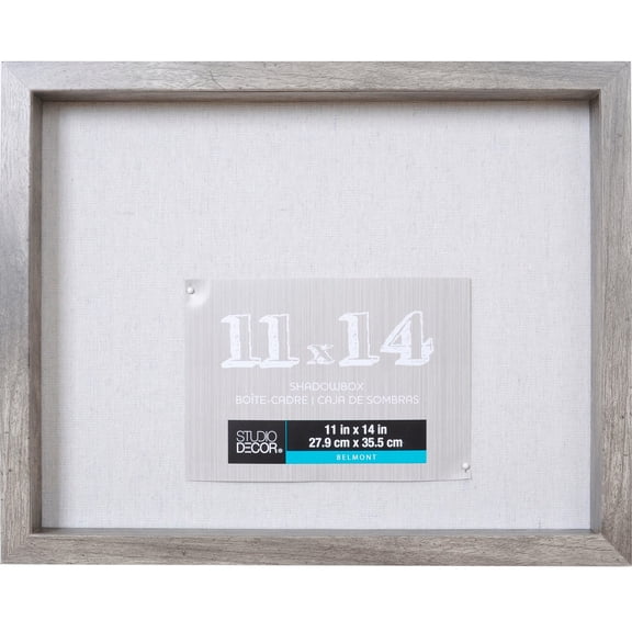 Studio Decor Gray Belmont Shadow Box