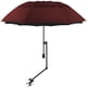 thumbnail image 1 of Sombrilla de playa XLINGZA UPF 50+ con pinza ajustable, color vino, XXL, 1 of 8