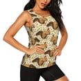 thumbnail image 2 of Fotbe Cute Squirrel with Green Leaves Womens Loose Fit Casual Flowy Slim-Fit Tank Tops Athletic Round Neck Trendy Sleeveless Summer Tops for Gym and Yoga-XX-Large, 2 of 7