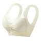 thumbnail image 1 of Brasier Tela de Mantequilla Sujetador de Copa Fija sin Aro de Acero con Espalda de Encaje para Mujer, conjunto de Chaleco con Fruncido y Caída Grande, 1 of 2