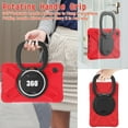 thumbnail image 7 of Case for Samsung Galaxy Tab A9 8.7 inch, 360 Degree Rotating Hand Grip Shockproof Cover with Shoulder Strap, Red, 7 of 7
