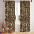 thumbnail image 5 of Blackout Kids Curtains,Grassland Camo Brown Plants Pattern Childrens Insulated Curtains Set Of 2,Bedroom Essentials,Toddler Room Decor 42"x84", 5 of 5