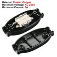 thumbnail image 4 of Uxcell 8mm Waterproof Appliance Switch, AC 250V 3A ON/OFF Inline IP65 for Lamp Black 3Pack, 4 of 5