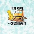 thumbnail image 4 of Inktastic I'm 1 and Crushing It Construction 1st Birthday Boys or Girls Baby Bodysuit, 4 of 5