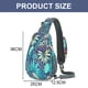 thumbnail image 5 of Trompeta del bolso del mensajero de las mujeres de alta gama de la impresión de la tendencia, bolso del pecho elegante y ligero.azul, 5 of 5