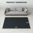 thumbnail image 3 of Slsy 1/2" Thick Memory Foam Non-Slip Rug Pad, 9'x6' FT Protective Padding for Under Area Rugs, Cushioned Gripper Pads for Carpet, Runners, Hardwood Floors Protection, Slip Skid Resistant, 3 of 10