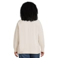 thumbnail image 3 of Terra & Sky Women's Plus Size Quarter Zip Sweatshirt, 3 of 5