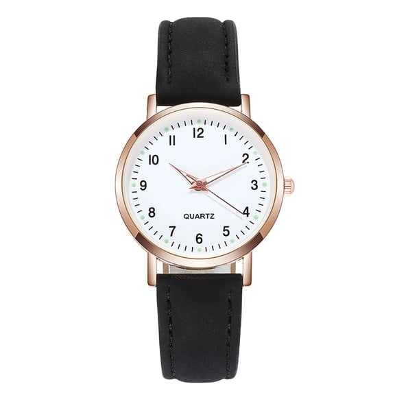 DESIGNICE Leather Quartz Band Women'S Watch Watch Wrist Casual Analog Women'S Watch Light Up Watch Plus Size Watches for Larger Wrists Women Men Straps Talking Watch for Seniors