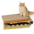 Conlun XL Wide Cat Scratcher Cardboard,3 Pack Durable Removable Cat Scratching Pad，3in1 Cat
