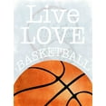 thumbnail image 2 of Prime, Marcus 19x24 Gold Ornate Wood Framed with Double Matting Museum Art Print Titled - Basketball Love, 2 of 4