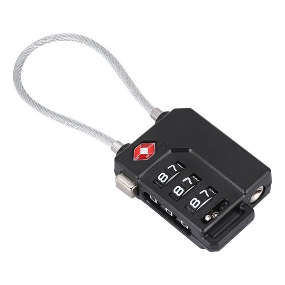 Luggage Locks TSA Approved, 3 Digit Password TSA Approved Locks TSA Steel Wire Lock for Travel Suitcase Luggage