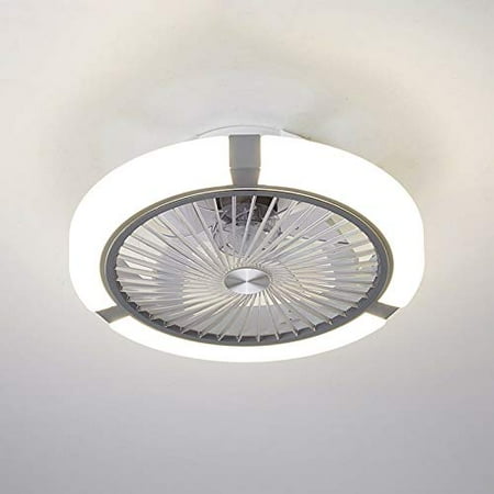 

OUKANING 18 Ceiling Fan Lights Round LED Lamp Ceiling Fan 3-Speed Invisible Fan with Remote Control