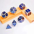 thumbnail image 3 of The DND Metal Polyhedral Dice Set, a 7-piece set, is perfect for Dungeons and Dragons role-playing board games and makes a wonderful holiday party gift and decoration., 3 of 4