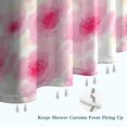 thumbnail image 6 of Pioneer Flower Floral Print Pattern Shower Curtain 36"x72" ,Bathroom Decorative Shower Curtains Set with 12 Hooks,Modern Waterproof Washable Shower Curtain, 6 of 6