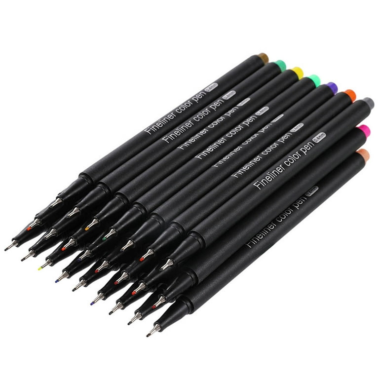 XMMSWDLA Pen Set 12color Penpen Color Needle Pen Thread Drawing Pen 12/24/36  Color Painting Set（1ml） Pen Set Gift 