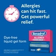 thumbnail image 5 of Benadryl Liqui-Gels Antihistamine Allergy Medicine, Dye Free, 48 Count, 5 of 11