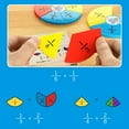 thumbnail image 4 of Fracciones circulares numerada juguete de aprendizaje de educación temprana, 5 círculos que representan 1/3, 1/4, 1/6, 1/8, 1/12 Hugo recuento de fracciones circulares, 4 of 8