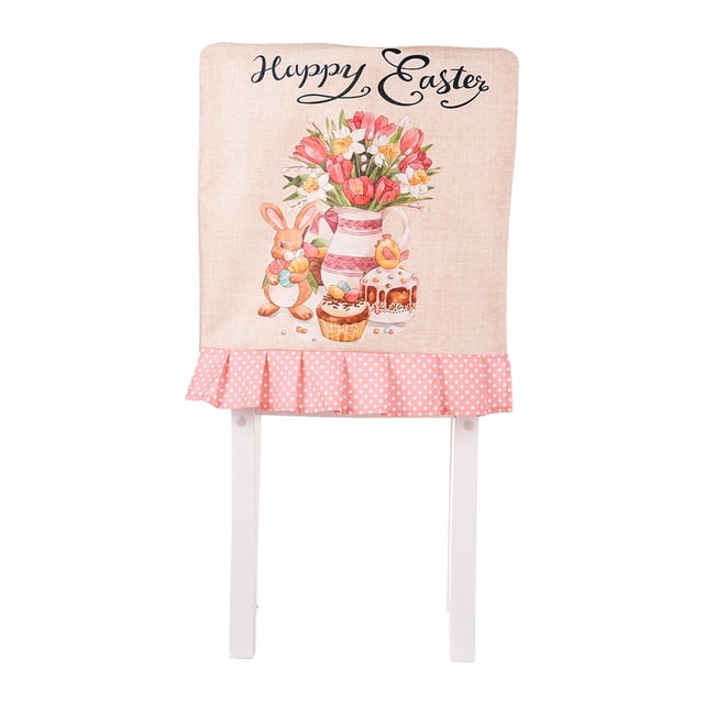 WWW Deals of the Day Clearance Furniture Protection Easter Dining Chair Covers Spring Watercolor Bunnies Stretch Washable Removable Dining Chair Protector For Living Hotel Restaurant Banquet