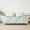Blue Green, variant on Smuge 3 Piece Daybed Cover Set, Double Sided Quilting Classic Design for All Season, Matching 2 Shams, 39"x75", Yellow Flower