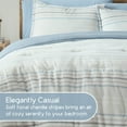 thumbnail image 5 of Vellux Bergen Striped 2-Piece Cotton Comforter Set, Down Alternative, Twin, Blue, 5 of 8