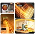 thumbnail image 3 of Portable Small Space Heater 1000W Fast Heating Lightweight Desktop Heater Office Home Use ,Ultimate Temperature Control, 3 of 7