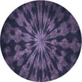 thumbnail image 1 of Ahgly Company Machine Washable Indoor Round Transitional Purple Sage Bush Purple Area Rugs, 4' Round, 1 of 7